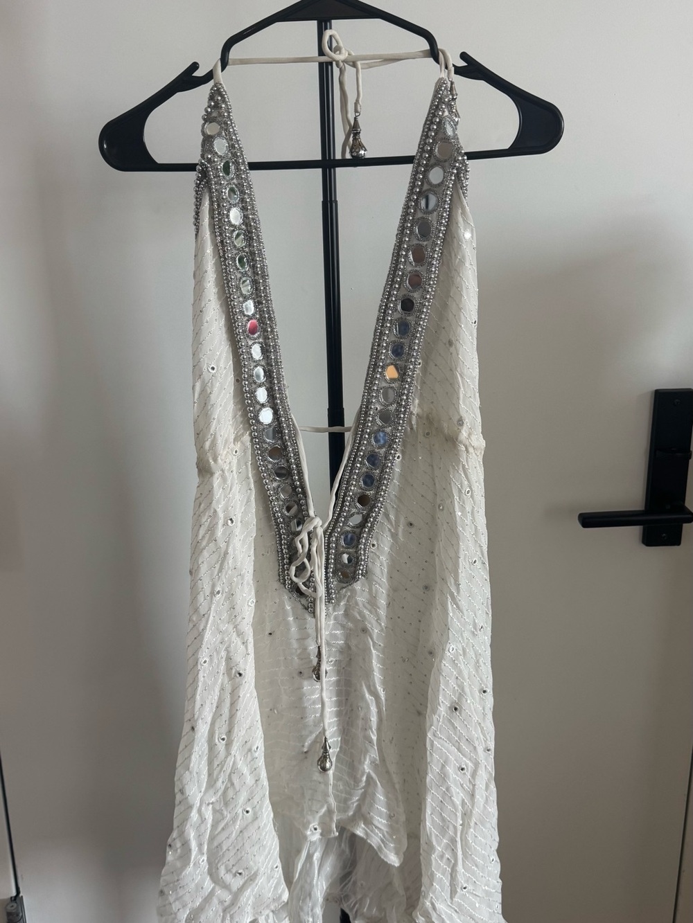 Casa Maca white mini dress